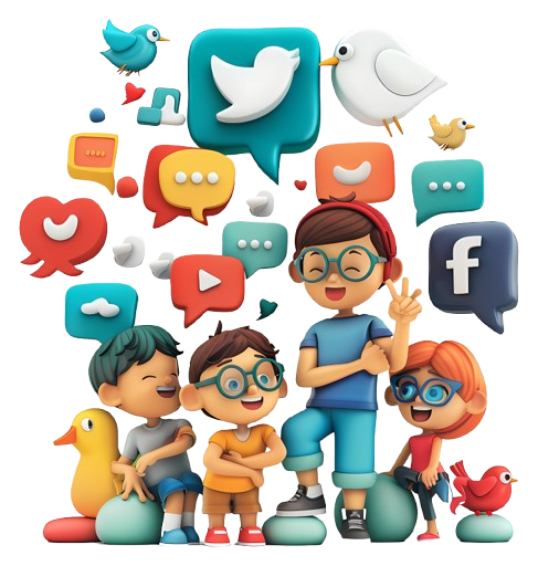 Social Media Growth Illustration